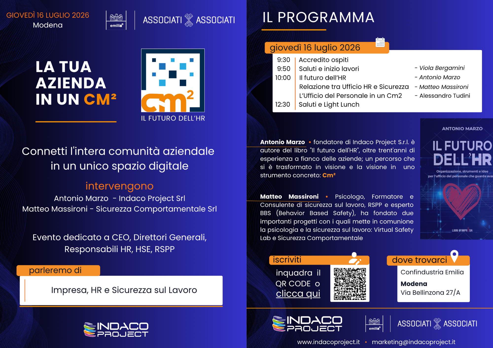 EVENTO IL FUTURO DELL'HR ASSOCIATI PER ASSOCIATI MODENA 2026