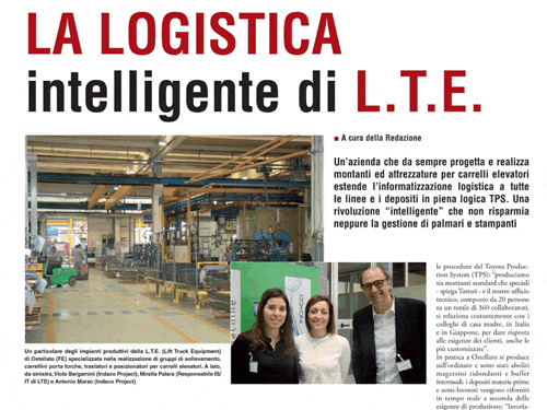 Il Giornale della Logistica - La Logistica intelligente di L.T.E.  Case History TomWork+