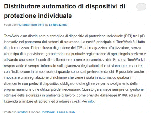 Distributore automatico di dispositivi di protezione individuale