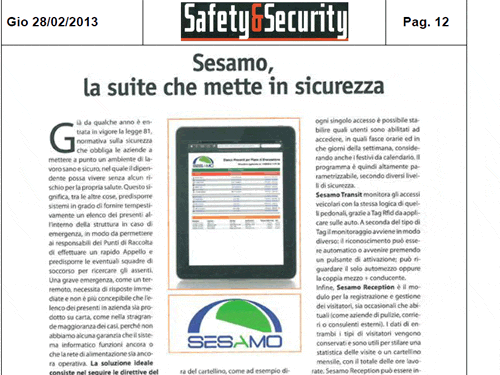 Sesamo, la suite che mette in sicurezza